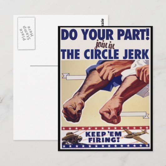 Nehmen Sie am Internet Circle Jerk teil Postkarte (Vorne/Hinten)