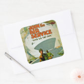 Nehmen Sie am Luftdienst ~ geben 'Er die Waffe Quadratischer Aufkleber (Umschlag)