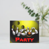 Nehmen Sie am Party teil Einladungspostkarte (Stehend Vorderseite)