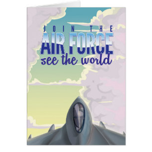 Nehmen Sie am Poster der Luftwaffe teil.