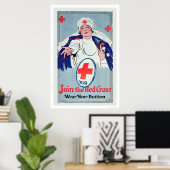 Nehmen Sie am Roten Kreuz teil - Tragen Sie Ihren  Poster (Heimbüro)