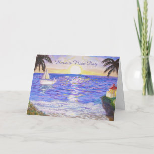 Nehmen Sie am schönen Strand teil Karte