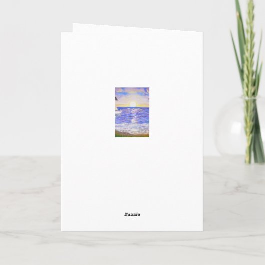 Nehmen Sie am schönen Strand teil Karte (Rückseite)