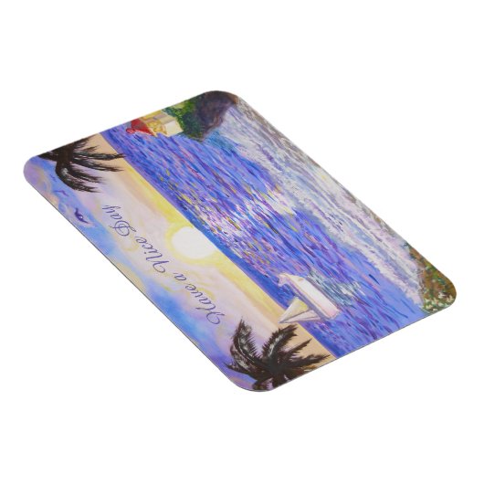 Nehmen Sie am schönen Strand teil Magnet (Rechte Seite)