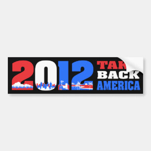 Nehmen Sie Amerika 2012 zurück Autoaufkleber