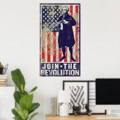 Nehmen Sie an der Revolution Print teil Poster (Heimbüro)