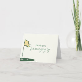 Nehmen Sie an einem Geburtstag im Par-T-Shirt-Golf Dankeskarte