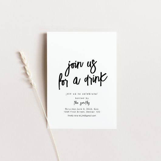 Nehmen Sie an einer Drink-Party Einladung teil