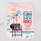 Nehmen Sie an einer GRILLEN-Aufforderung teil Einladung (Vorne/Hinten)