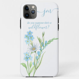 Nehmen Sie an, es sei eine blaue Wildblume Monogra Case-Mate iPhone Hülle