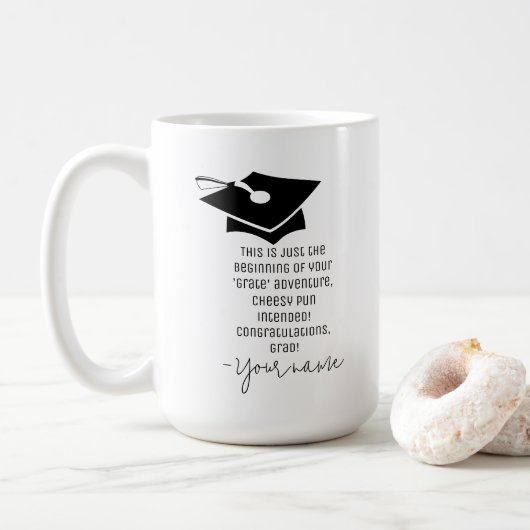 Nehmen Sie an Ihrem "Grate" Adventure Cheesy Absch Kaffeetasse (Mit Donut)