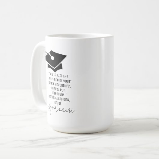 Nehmen Sie an Ihrem "Grate" Adventure Cheesy Absch Kaffeetasse (Vorderseite Links)