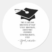 Nehmen Sie an Ihrem "Grate" Adventure Cheesy Absch Runder Aufkleber (Vorderseite)