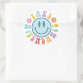 Nehmen Sie an, Lehrer schätzen Geschenk Runder Aufkleber (Tasche)