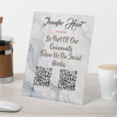 Nehmen Sie an unserem QR Code Pedestal-Zeichen tei Sockelschild (In SItu)