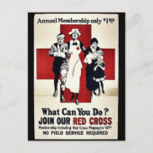 Nehmen Sie an unserem Roten Kreuz teil Postkarte (Vorderseite)