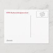 Nehmen Sie an unserer Leckerei Postcard Einladung (Rückseite)