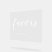 Nehmen Sie bitte eine Gastgeschenke Hochzeit Acrylschild (Winkel)