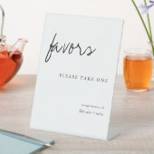 Nehmen Sie bitte eine moderne, einfache Gastgesche Sockelschild (In Situ)