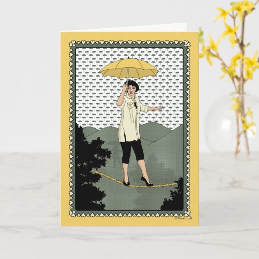 Nehmen Sie Chance_C_Gruß Karte (Gelbe Blume)