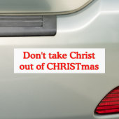 Nehmen Sie Christus nicht aus Weihnachten heraus Autoaufkleber (Auf Auto)
