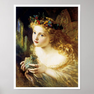 Nehmen Sie das angemessene Gesicht der Frau Poster