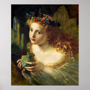 Nehmen Sie das Gesicht der Frau, der Fairy Schmett Poster