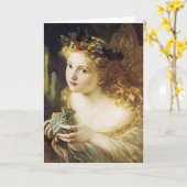 Nehmen Sie das Gesicht der Frau Karte (Gelbe Blume)