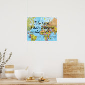 Nehmen Sie das Herz, ich habe die Welt überwunden. Poster (Küche)