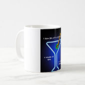 Nehmen Sie das Leben mit Vorbehalt Kaffeetasse (Vorderseite Links)