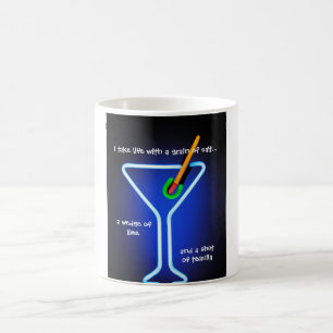 Nehmen Sie das Leben mit Vorbehalt Kaffeetasse