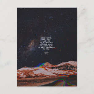 Nehmen Sie das Licht des Herzens Postkarte