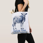 "Nehmen Sie das Moo-ment"-Monogramm Tasche (Von Nahem)