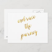 Nehmen Sie das Reiseangebot Gold-Imitate für den S Postkarte (Vorne/Hinten)