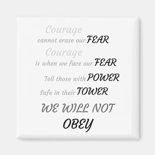 Nehmen Sie das Tagesmagnet Magnet (Vorne)