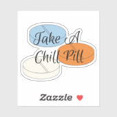 Nehmen Sie den Aufkleber für die Pille. (Blatt)