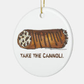 Nehmen Sie den Cannoli Chocolate Chip Italienische Keramikornament (Links)