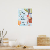 Nehmen Sie den Flug - Inspiration für Kunsthandwer Poster (Küche)