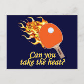 Nehmen Sie den Hitze-Flaming-Pong Postkarte (Vorderseite)