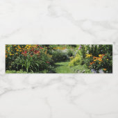 Nehmen Sie den Hütte Garden Pathway! Wasserflaschenetikett (Einzelnes Label)