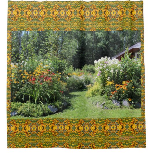 Nehmen Sie den Hütten-Garten-Weg! Duschvorhang (Vorderseite)