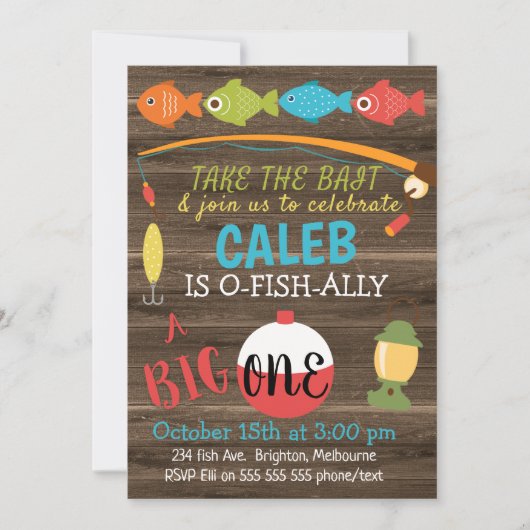 Nehmen Sie den Köder eine große Einladung zum 1. G (Vorderseite)