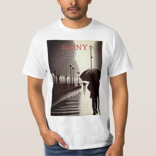 Nehmen Sie den Regen im Stil mit unserem Männersch T-Shirt (Vorderseite)