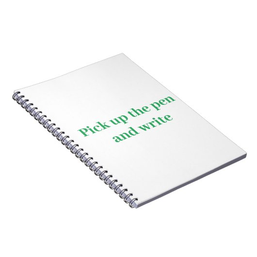 Nehmen Sie den Stift auf und schreiben Sie. Notizblock (Rechte Seite)