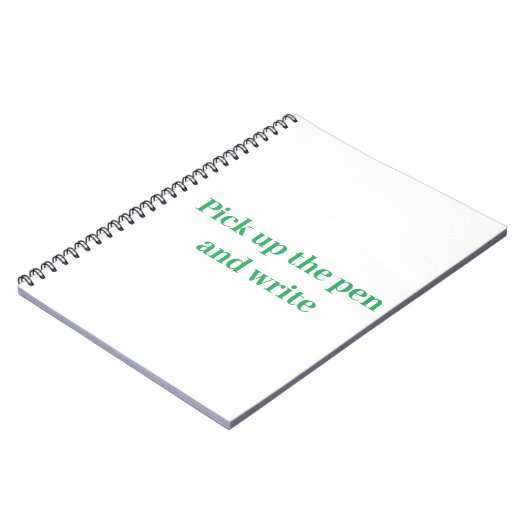 Nehmen Sie den Stift auf und schreiben Sie. Notizblock (Linke Seite)