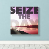 Nehmen Sie den Tag Leinwanddruck (Insitu (Holzboden))