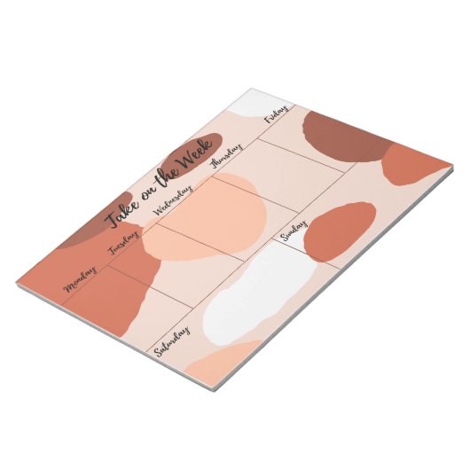 Nehmen Sie den Week Planner Notepad auf. Notizblock (angewinkelt)