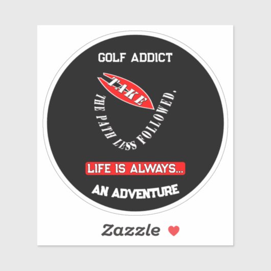 Nehmen Sie den weniger befahrenen Weg Aufkleber (Blatt)