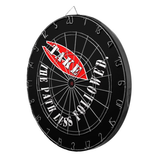 Nehmen Sie den weniger befahrenen Weg Dartscheibe (Vorderseite rechts)