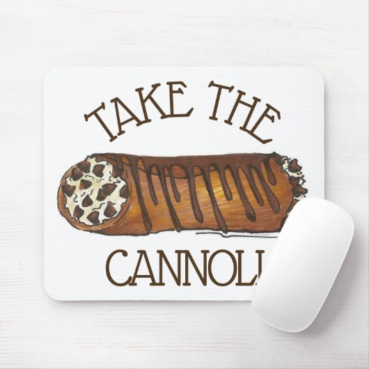 Nehmen Sie die Cannoli-Schokolade-Chip-Konditorei Mousepad (Mit Mouse)